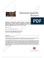 Preprint Not Peer Reviewed: Education Quarterly Reviews