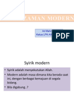 New Aik 1 Pert 10, Syirik Zaman Modern