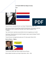 5 Tokoh Pendiri ASEAN Dan Negara Asalnya Tugas Zaza
