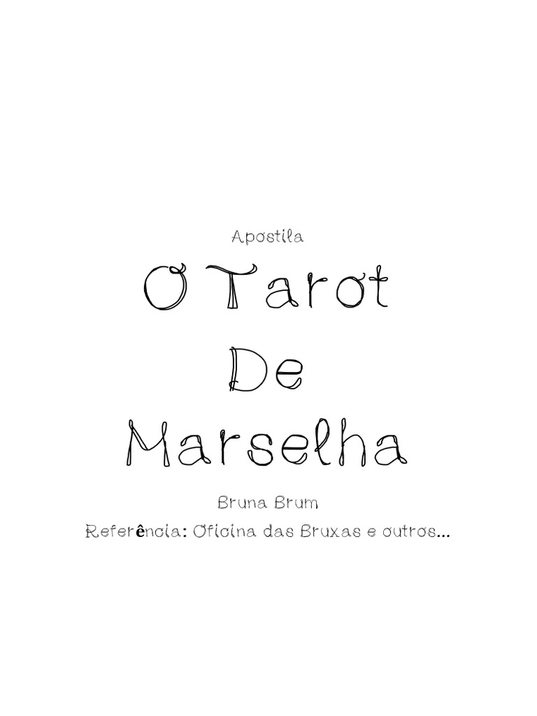 Apostila do Tarot de Marselha | PDF | Tarô | Sabedoria