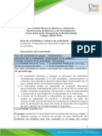 Guía de Actividades y Rúbrica de Evaluación - Paso 5 - Propuestas de Valoración Integral de La Biodiversidad en Colombia