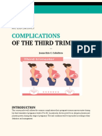 Complications: of The Third Trimester