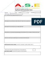 CASE Self Evaluation Sheet