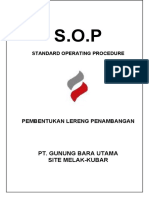 Sop Pembentukan Lereng Penambangan