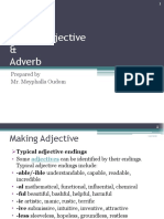 Making Adjective & Adverb