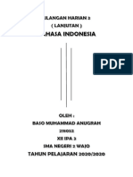 Penilaian Harian Lanjutan K3 Bahasa Indonesia - Baso Muhammad Anugrah - Xii Ipa 3