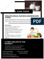 Good Bye Junk Food: Fruits, Milk, Juices, Homemade Food