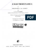 Course of Theoretical Physics, Volume 4. Quantum Electrodynamics by E. M. Lifshitz, V. B. Berestetski, L. P. Pitaevskii
