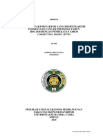 Analisis Faktor-Faktor Yang Mempengaruhi Permintaan Uang Di Indonesia Tahun 2010-2018 Dengan Pendekatan Error