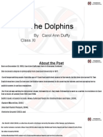 The Dolphins: by Carol Ann Duffy Class XI