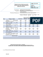 Itca-F-653 Formato de Autoevaluación Cualitativa Del Prestador de Servicio Social
