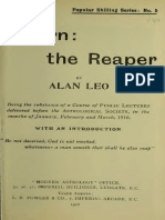 Saturn, The Reaper - Alan Leo