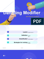 Writing Course - : Dangling Modifier