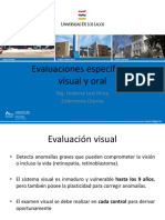 Clase evaluación visual y oral