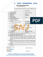 Surat Konfirmasi Karyawan PT Suri Nusantara Jaya