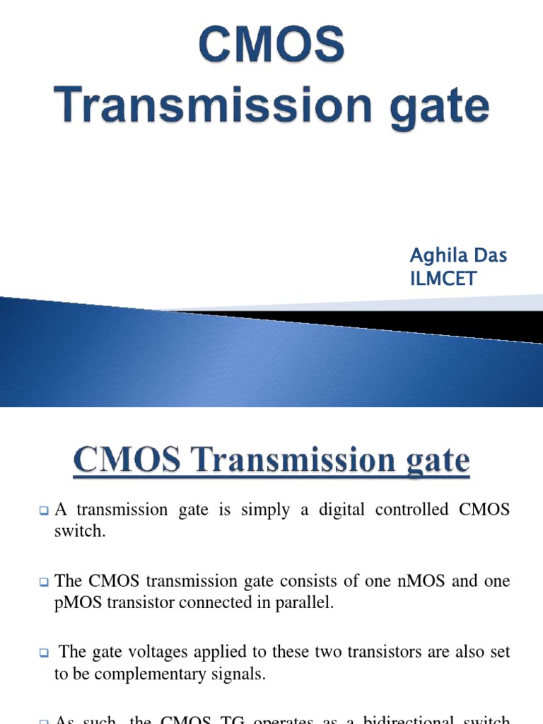 An InDepth Analysis of the Operation and Characteristics of CMOS