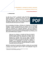 Matematicas. Formación Del Pensamiento Matemático