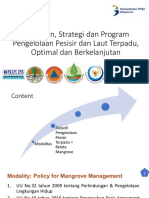 Kebijakan, Strategi dan Program Pengelolaan Pesisir dan Laut Terpadu, Optimal dan Berkelanjutan - PKSPL IPB