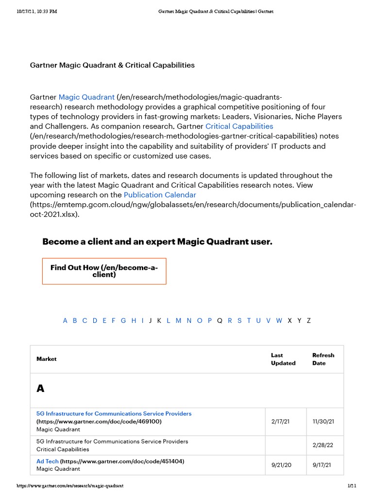 GARTNER MAGIC QUADRANT CRITICAL CAPABILITIES visual data 5