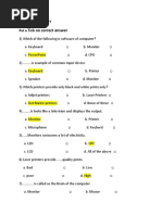 ICT Question Bank 4 STD