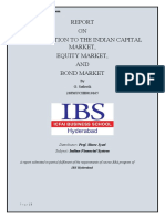 ON Introduction To The Indian Capital Market, Equity Market, AND Bond Market