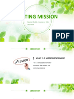Crafting a Mission Statement