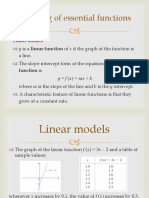 A Catalog of Essential Functions: Linear Models