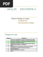 estimação de parâmetros