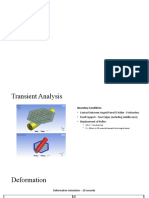 Transient Analysis of An Isogrid Plate Subjected To