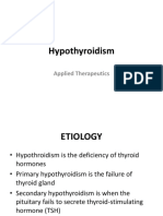 Hypothyroidism: Applied Therapeutics