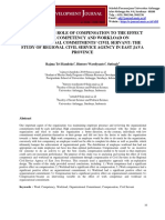 The Mediating Role of Compensation To The Effect of Work Competency and Workload On Organizational Commitments' Civil Servant: The Study of Regional Civil Service Agency in East Java Province