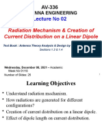 Lecture 02 AV-336 Radiation Mechanism & Current Disn On Thin Wire AE - Prot