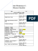 Mission-Checklist