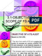 Objective & Scope of FS Audit