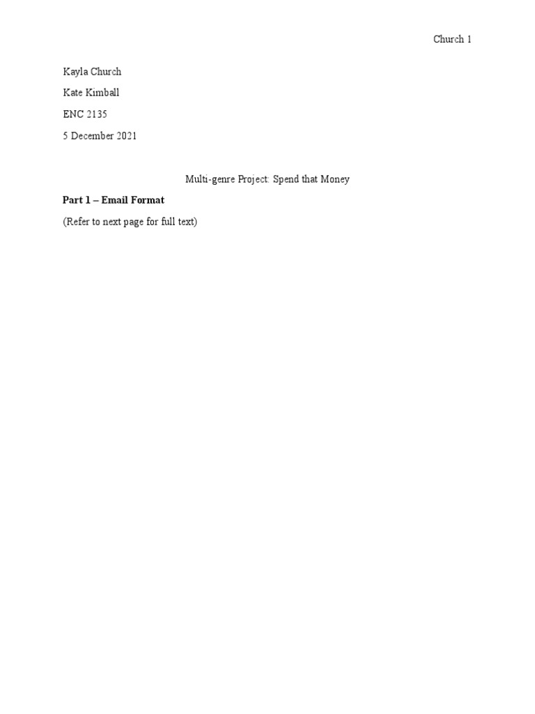 Enc 2135 Essay 3 Final Draft | PDF | Inflation | Money