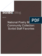 National Poetry Month Community Collection Scribd Staff Favorites, Scribd Blog, 5.3.11