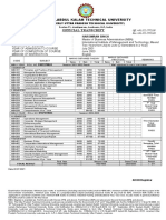 Dr.A.P.J.Abdul Kalam Technical University: Official Transcript