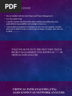 Identifying Critical Activities | PDF