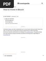 How To Invest in Bitcoin