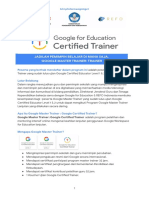 Informasi Google Master Trainer GTK - GCT