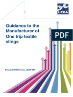 LEEA-084 LEEA Guidance To The Manufacturer of One Trip Textile Slings