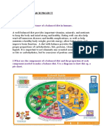 Discuss The Importance of A Balanced Diet in Humans.: Form 4S - Research Project