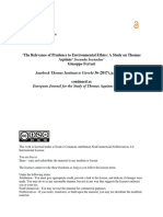 (26573555 - European Journal For The Study of Thomas Aquinas) The Relevance of Prudence To Environmental Ethics