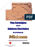 Plan Estratégico para El Gobierno Electrónico de La Provincia de Misiones - Argentina