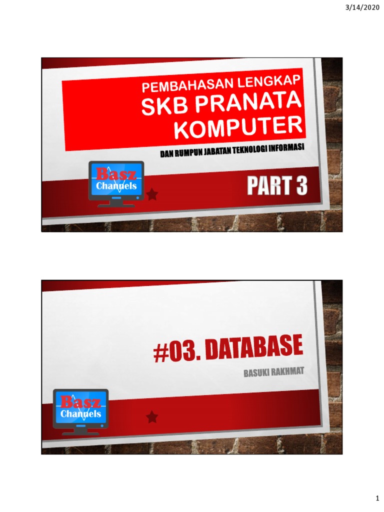 Panduan Dasar SQL dan Database | PDF