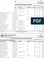 Demonstrativo de Rendimentos dos Servidores Públicos Estaduais do SEC EST DE CIENCIA, TECNOLOGIA E INOVACAO