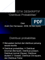 BIOSTATISTIK DESKRIPTIF (Distribusi Probabilitas)