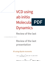 VCD using ab-initio Molecular Dynamics