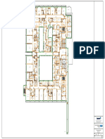 Hospital floor plan layout with treatment rooms and staff areas