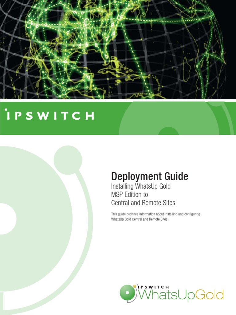 WhatsUp Gold 14.3 MSP Deployment Guide | PDF | Port (Computer ...